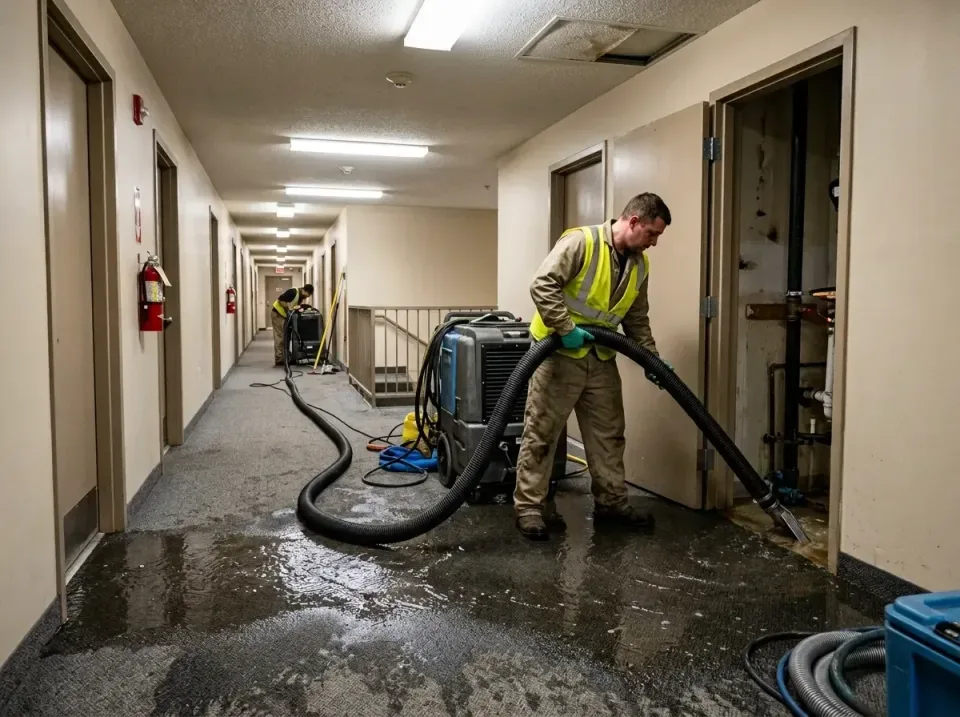 multi-unit-apartment-hallway-f-005 — frequently asked questions, Emergency Burst Pipe Water Extraction & Removal in Kingwood…